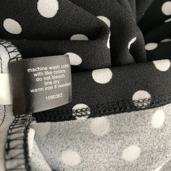 Lane Bryant Dress Women's Size 18/20 Polka Dot Black White‎ Polyester Blend - Picture 10 of 10